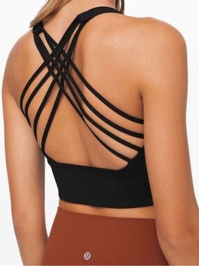 Lululemon free to be wild high neck long line sports bra size 4
